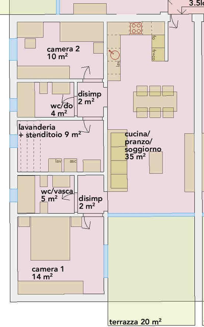 Nuovo appartamento con bella terrazza in zona comoda e strategica (7)