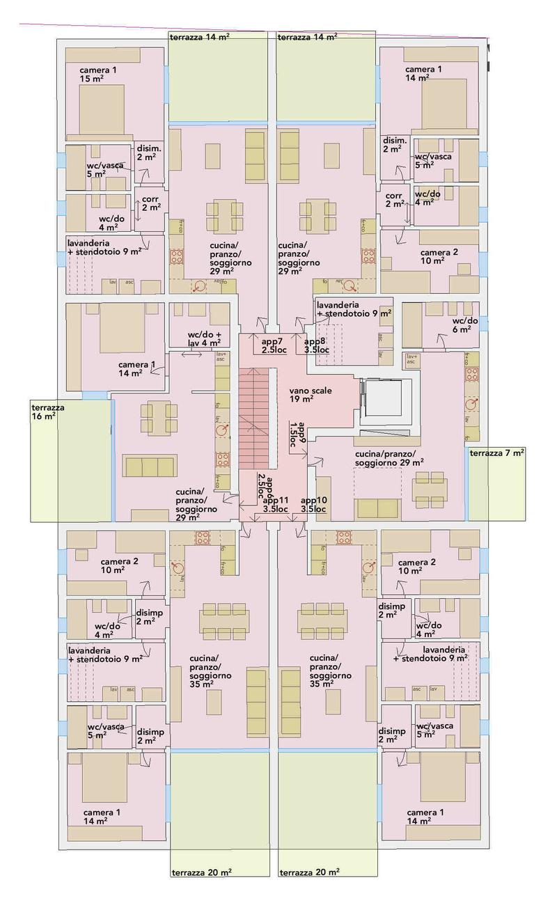 Nuovo appartamento con bella terrazza in zona comoda e strategica (10)