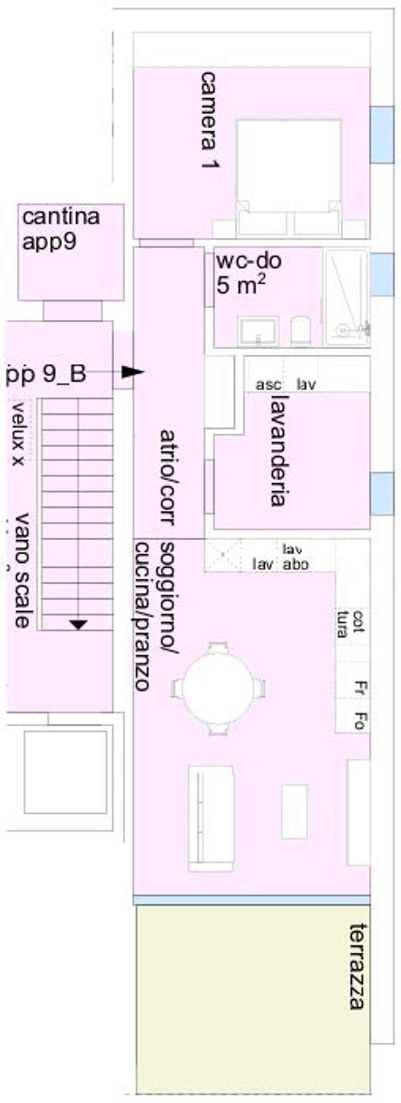 living room, kitchen, 2 bedrooms, 2 bathrooms, balcony