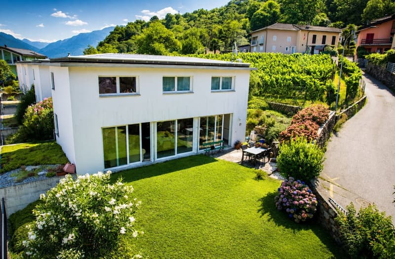 Moderna villetta tra le vigne e le montagne (1)