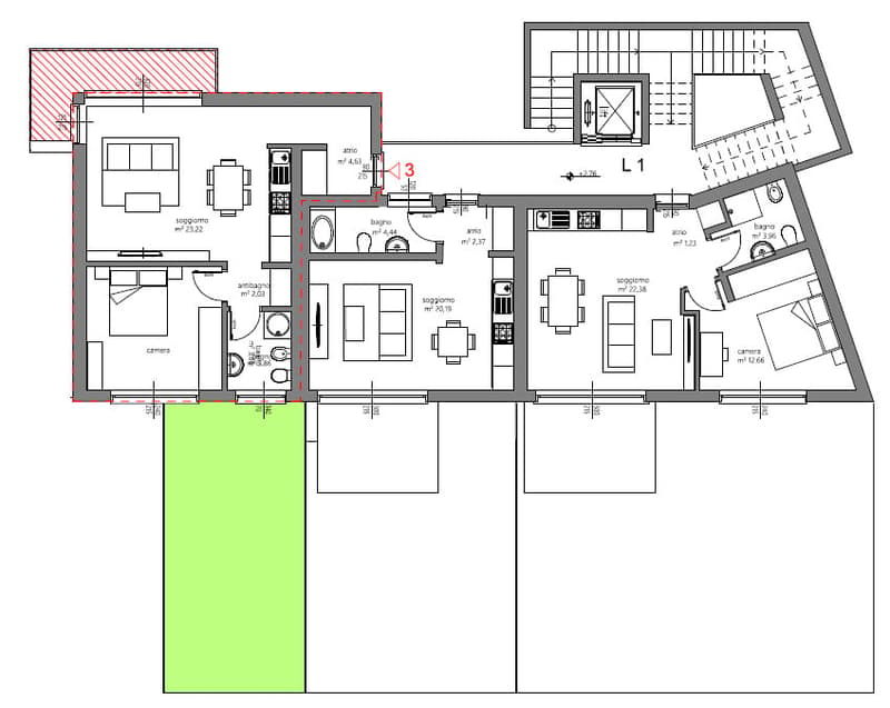 Nuovo appartamento con giardino in piccola moderna palazzina (8)