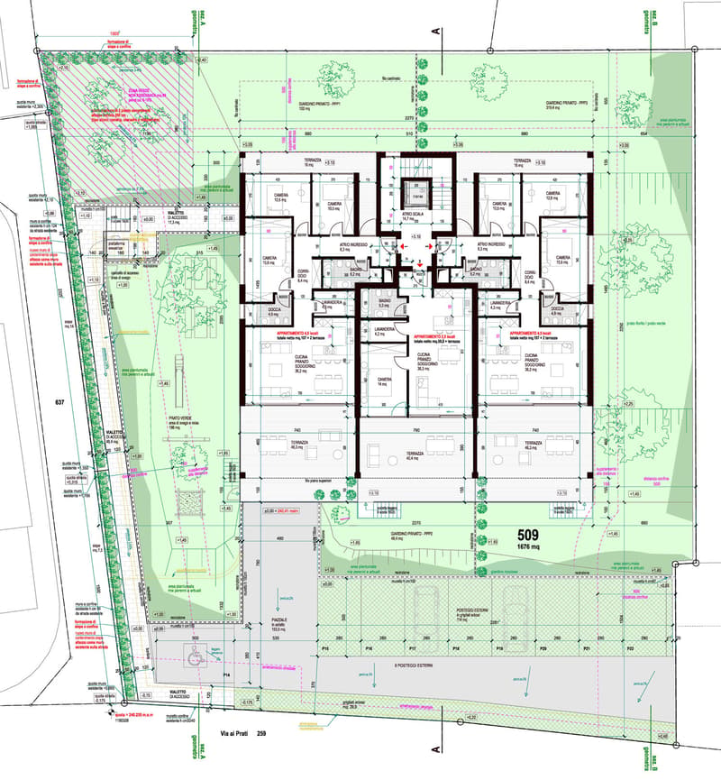 Nuovo appartamento con grande giardino in zona comoda e tranquilla (8)