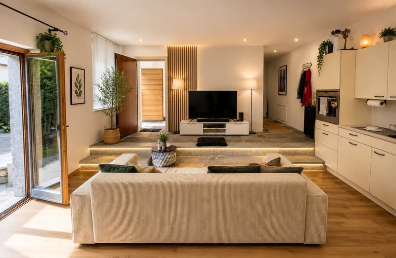 Casa molto ben ristrutturata con appartamenti di 4,5 locali duplex + 2,5 locali al PT (8)