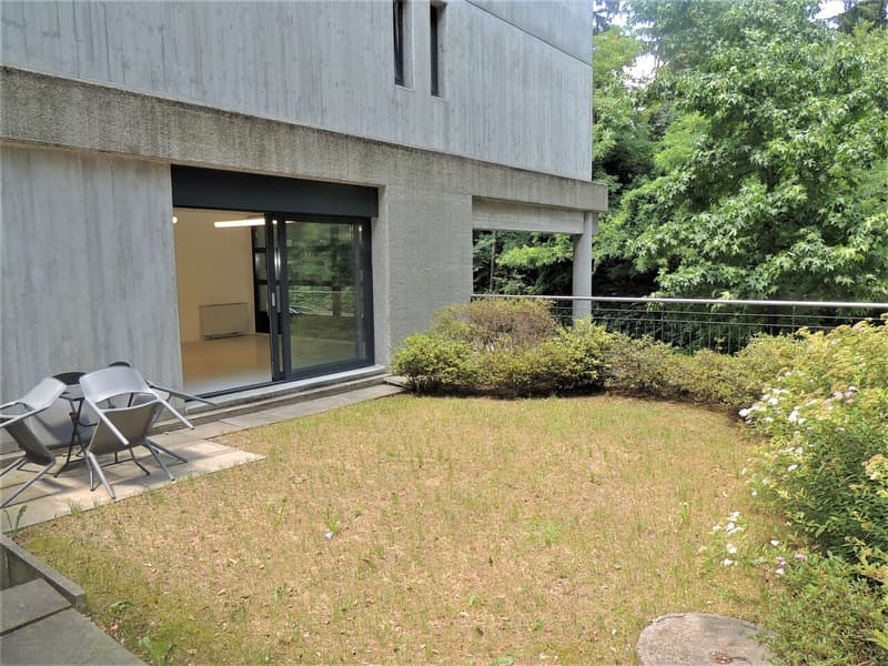Grand bureau avec jardin à Sorengo (11)