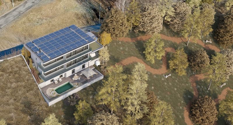 Progetto 263: Villa di lusso eco-friendly a Cademario (2)