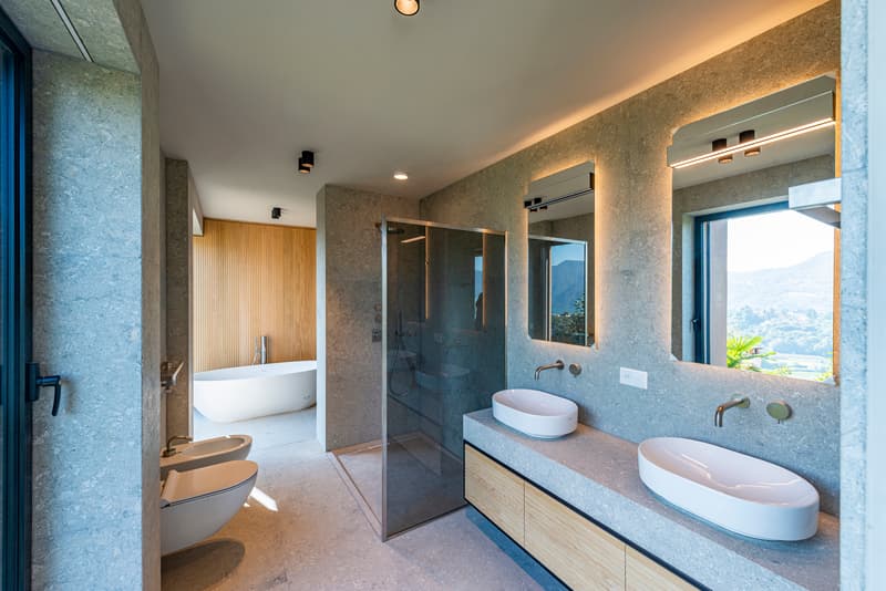 Villa Moderna con design unico e vista lago (12)