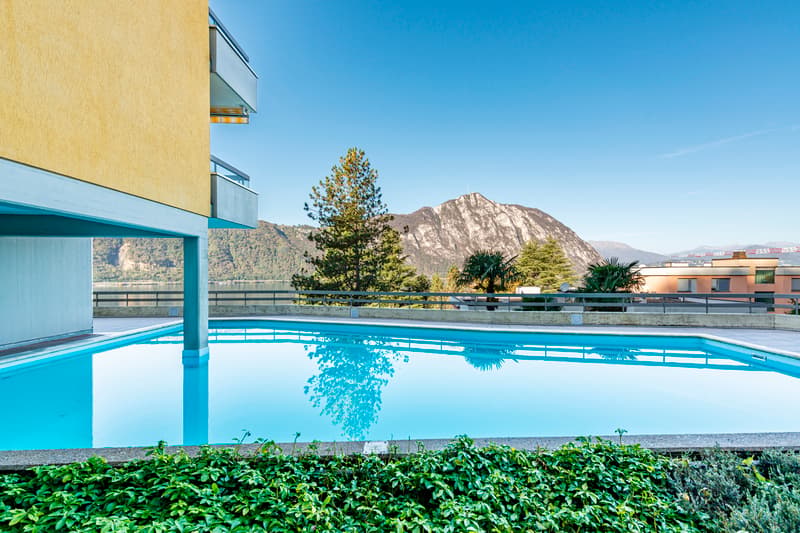Lakeview pied-à-terre with garden and condominium pool (10)