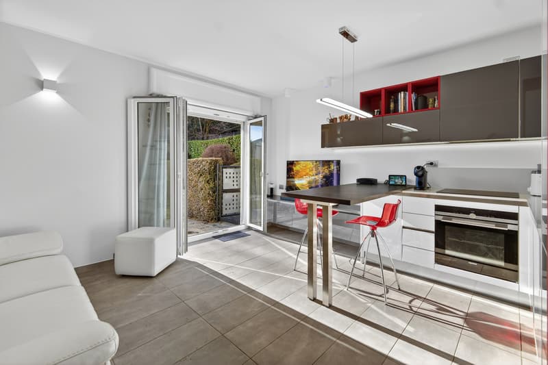 Moderno appartamento con giardino (2)