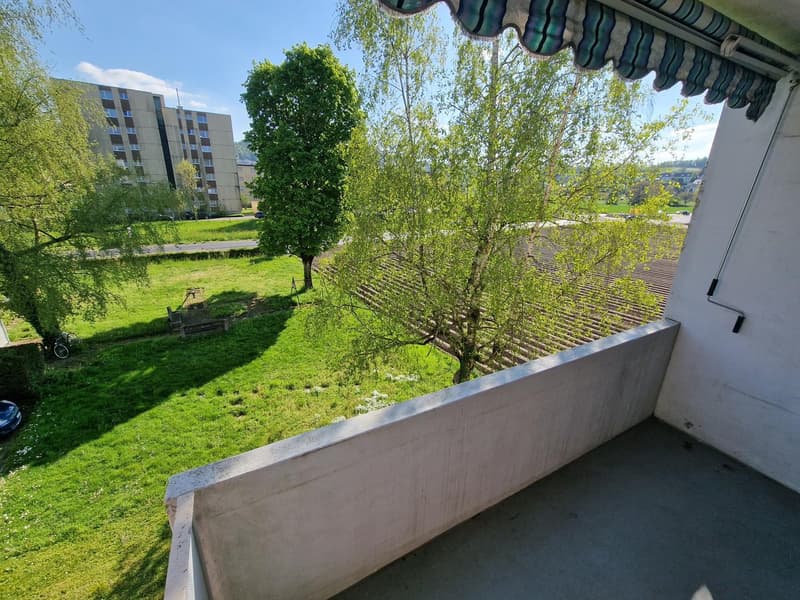 Schöne 2.5-Zimmerwohnung mit Balkon und Blick ins Grüne in Mellingen (2)