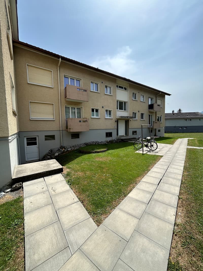Helle 4-Zimmer-Wohnung mit Balkon und Bergblick in Rebstein (1)