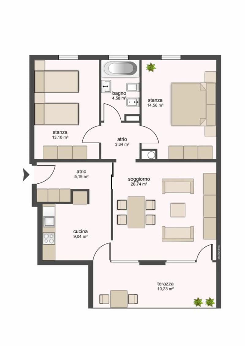 6100 Bellinzona, Via Ghiringhelli 23a, apartment 114 (2)