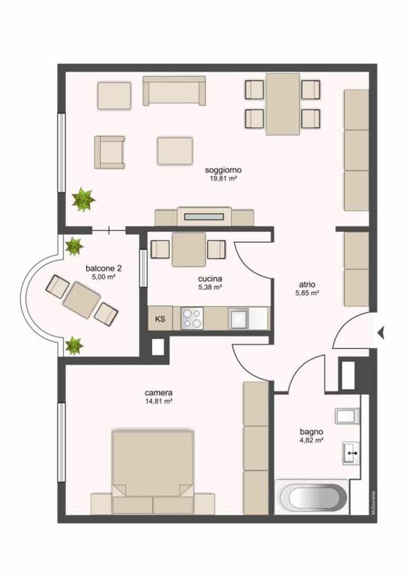 6200, Riazzino, Block B1, apartment no. 202 (2)