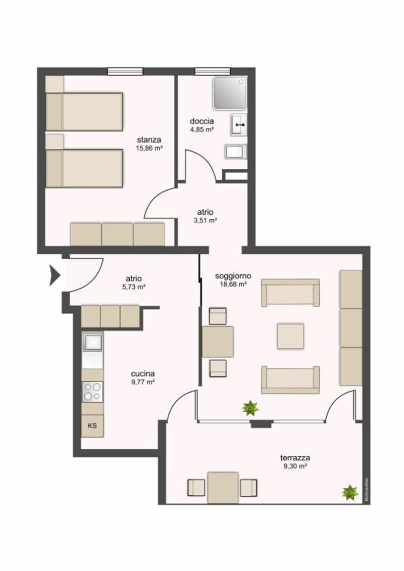 6100 Bellinzona, Via Ghiringhelli 23d, appartamento 234 (9)