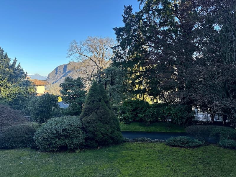 vista dall'appartamento sulle montagne / Blick von der Wohnung auf die Berge / View of the mountains from the apartment