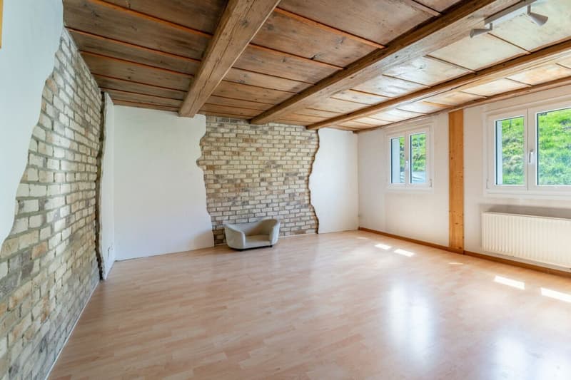 Situato idillicamente vicino al ruscello: casa residenziale con annesso (fienile, stalla) (5)