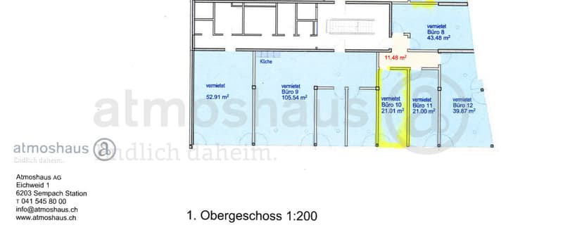 Moderner Büro- und Gewerberaum oder Atelier in Sempach Station (1)