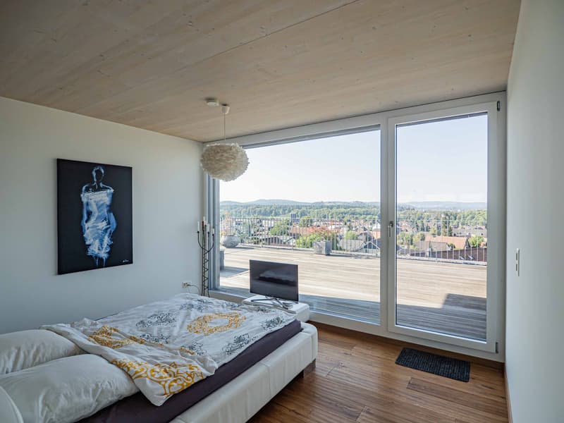Architektur, Aussicht und Komfort – aussergewöhnliches EFH am Chestenberg (6)