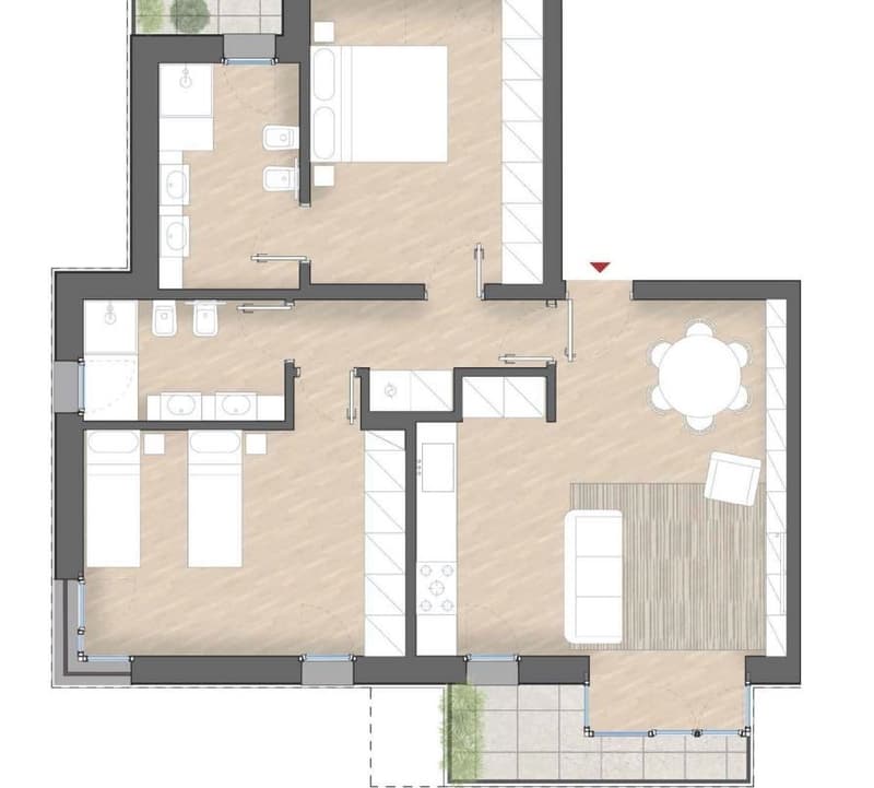 Beautiful 3.5-room apartment for sale in Vacallo (3)