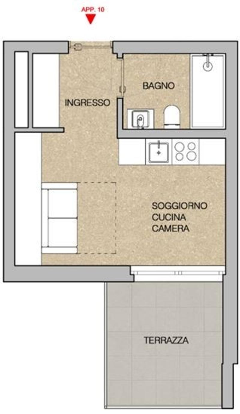 Appartement mit einem Raum in neuer Residenz in Giubiasco (4)