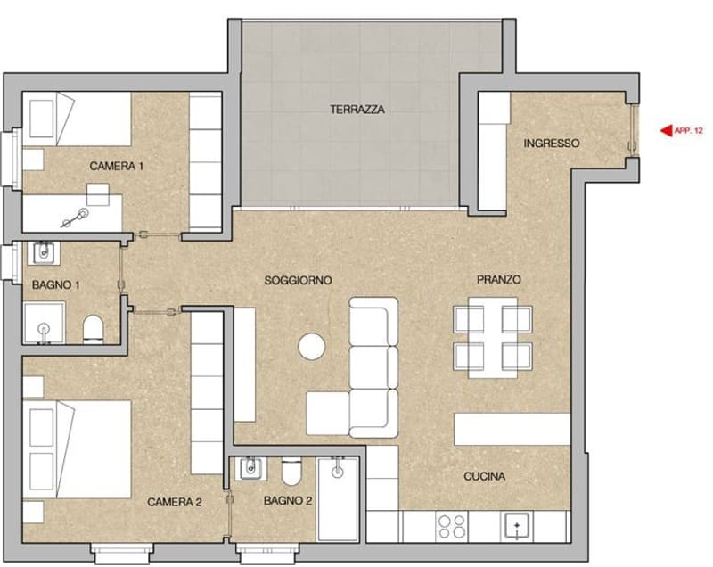 Spacious and new 3.5-room apartment in Giubiasco (6)