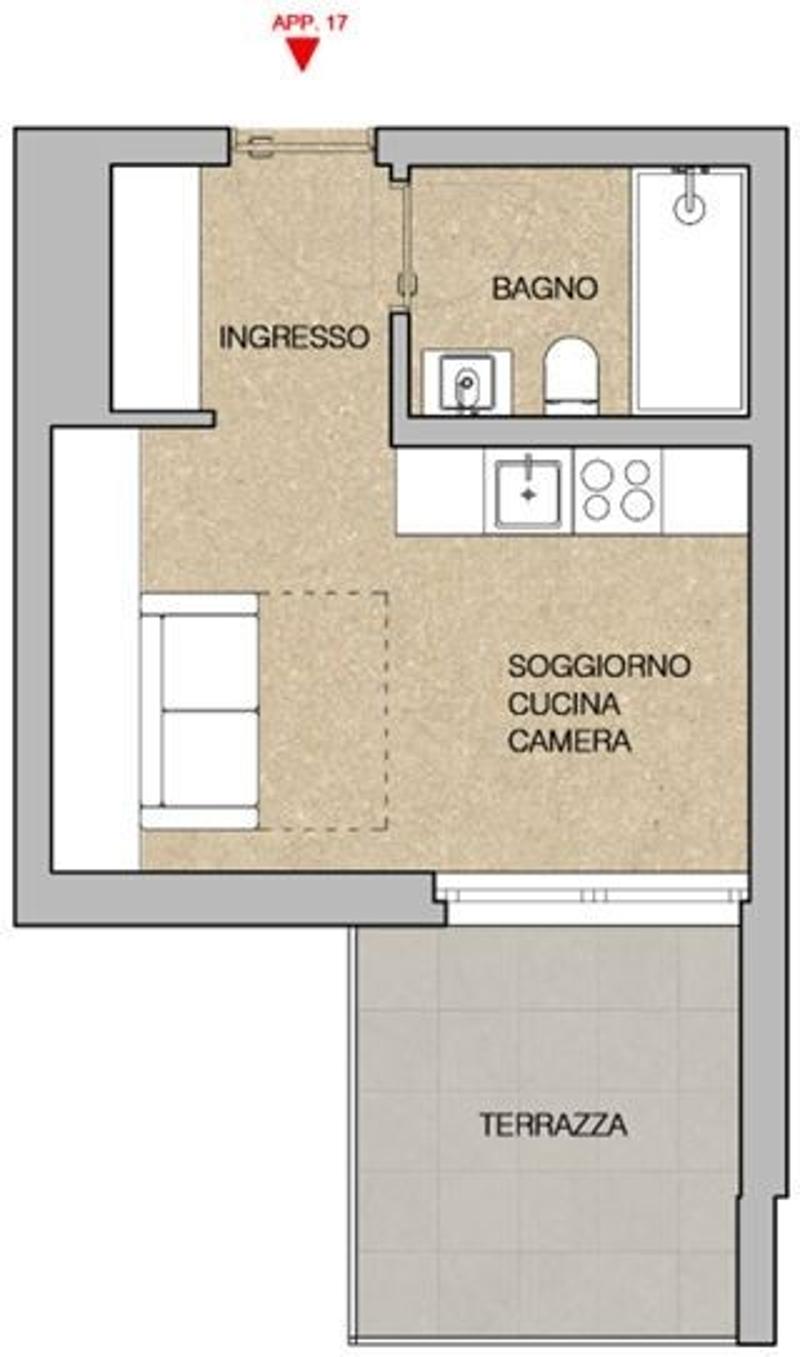Nouvel appartement monolocale à Giubiasco (4)