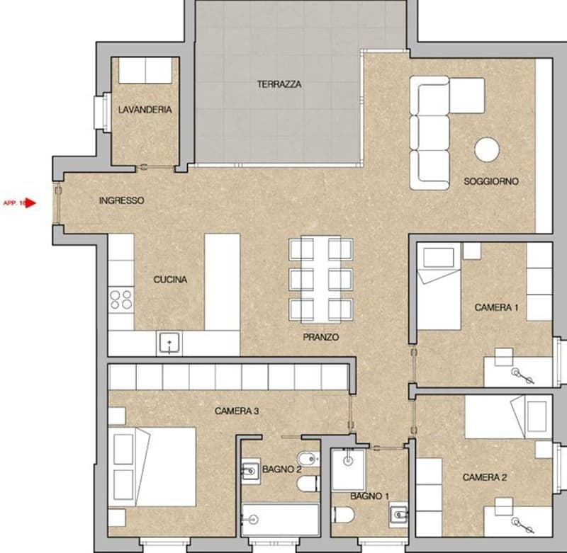 Spacious 4.5-room apartment in NEW residence in Giubiasco (5)
