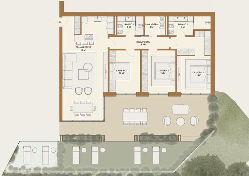 Appartement 4,5 pièces dans une résidence RAFFINÉE à Pregassona (11)
