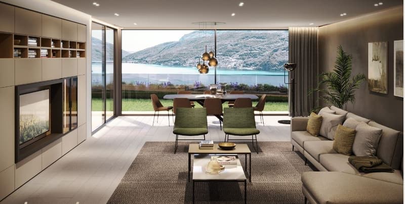 Bellissimo 4.5 locali vista lago a Bissone (3)