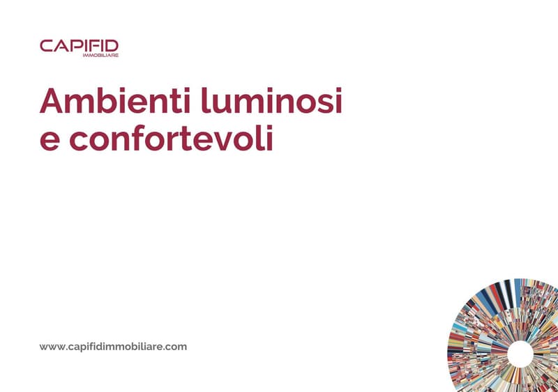 An advertisement for a real estate company highlighting spacious and comfortable living environments.