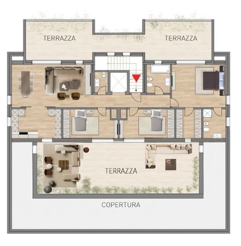 VACALLO – PENTHOUSE EXCLUSIF AVEC TERRASSES PANORAMIQUE ET JACUZZI DANS UN EMPLACEMENT PRESTIGIEUX (14)