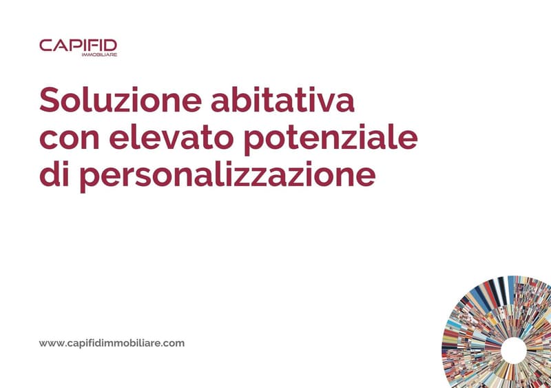 Advertisement for Capifid Immobiliare showing various real estate properties with emphasis on potential for personalization.