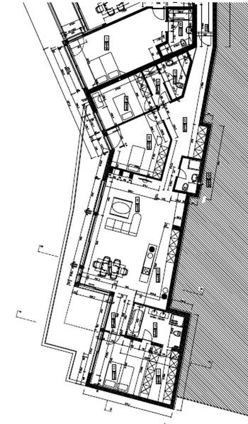 garage, kitchen, living room, 1 bedroom, 1 bathroom, balcony