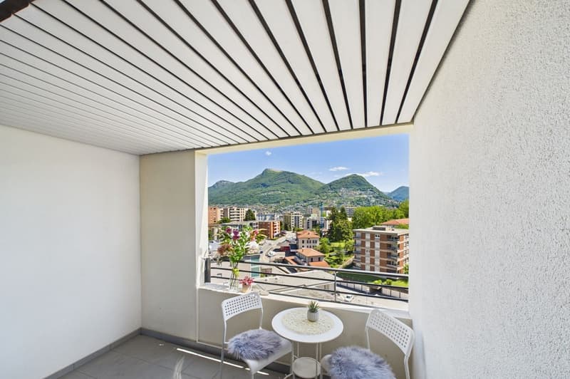 Appartamento in posizione centrale, vicino alla stazione, con vista aperta sulla città Lugano ! (1)