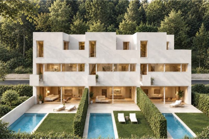 Progetto residenziale di tre villette a schiera (1)