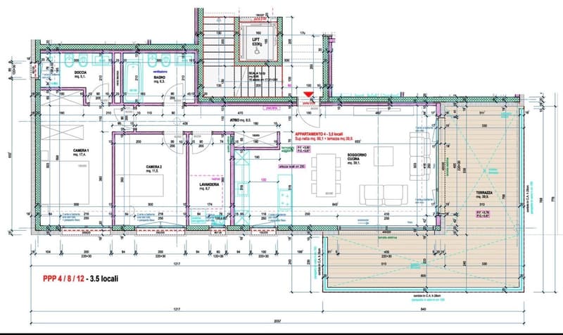 3733 IN COSTRUZIONE - ULTIMO APPARTAMENTO - 3.5 LOCALI A POCHI PASSI DAL CENTRO STORICO (2)