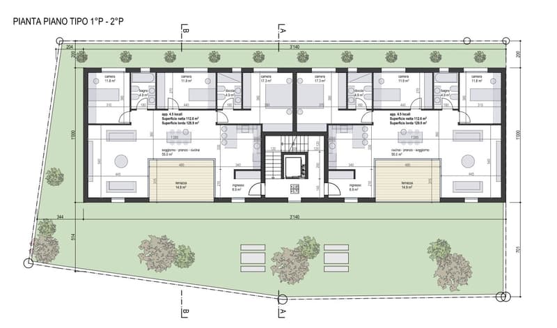 Rif. 3786 NUOVO MODERNO EDIFICIO - 4 APPARTAMENTI DI 4.5 LOCALI (2)