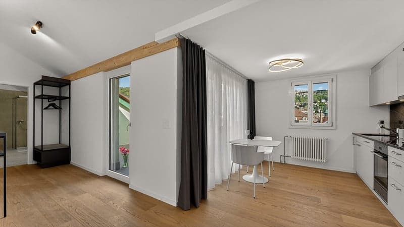 Eklusive möblierte 2.5-Zimmer Attika Wohnung mit Service und Terrasse in Biel (9)