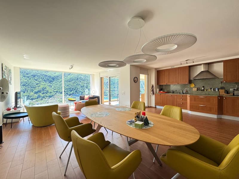 Attico panoramico con ampia terrazza e vista lago (3)