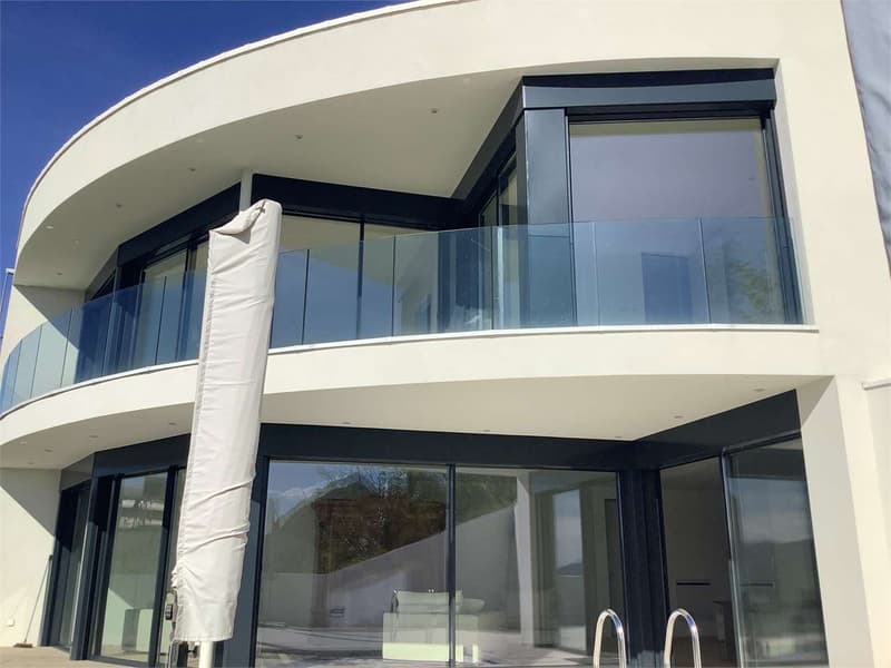 Lugano Albonago, villa moderne avec piscine et vue sur le lac (2)