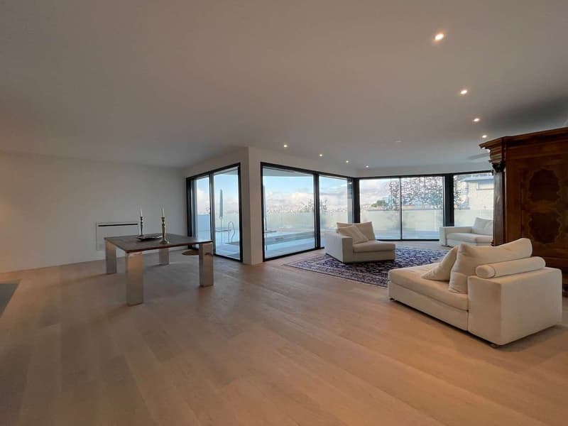 Lugano Albonago, villa moderne avec piscine et vue sur le lac (6)