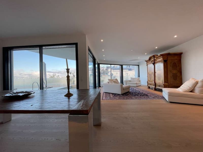 Lugano Albonago, villa moderne avec piscine et vue sur le lac (8)