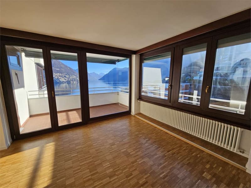 Lugano Paradiso, appartement 2.5 pièces avec vue sur le lac à louer (6)