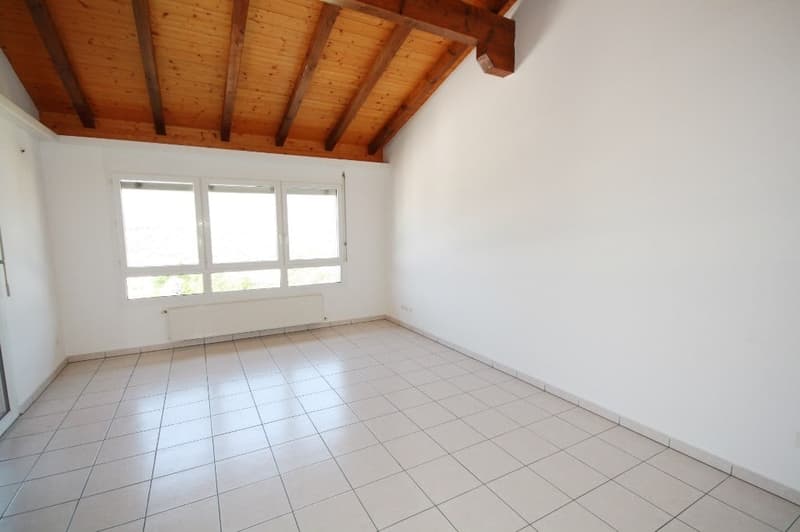 white tiles, windows, radiator, wooden ceiling