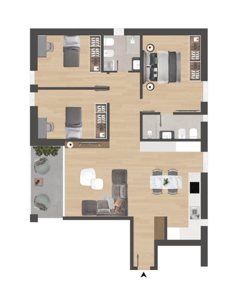 Nuova residenza in zona soleggiata con vista aperta e formula “Rent to Buy” (16)