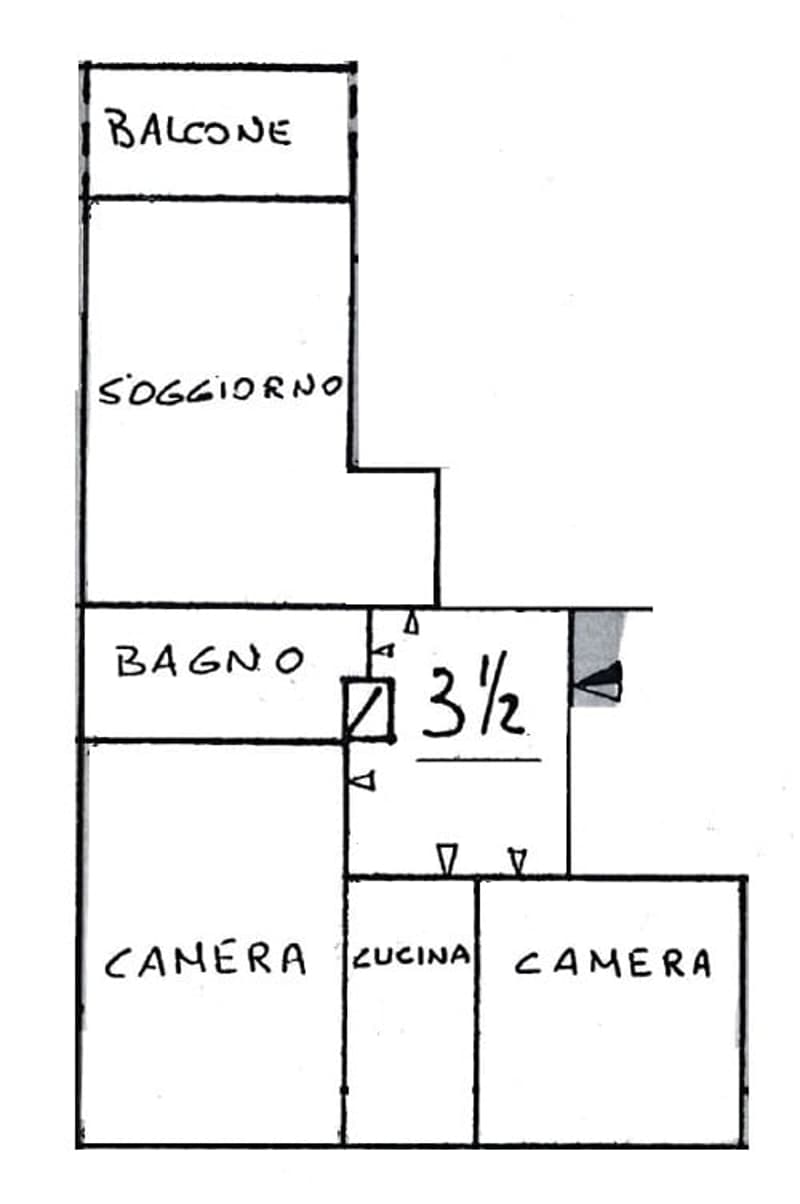 3.5 locali con vista aperta sulla città e montagne e due posti auto (23)
