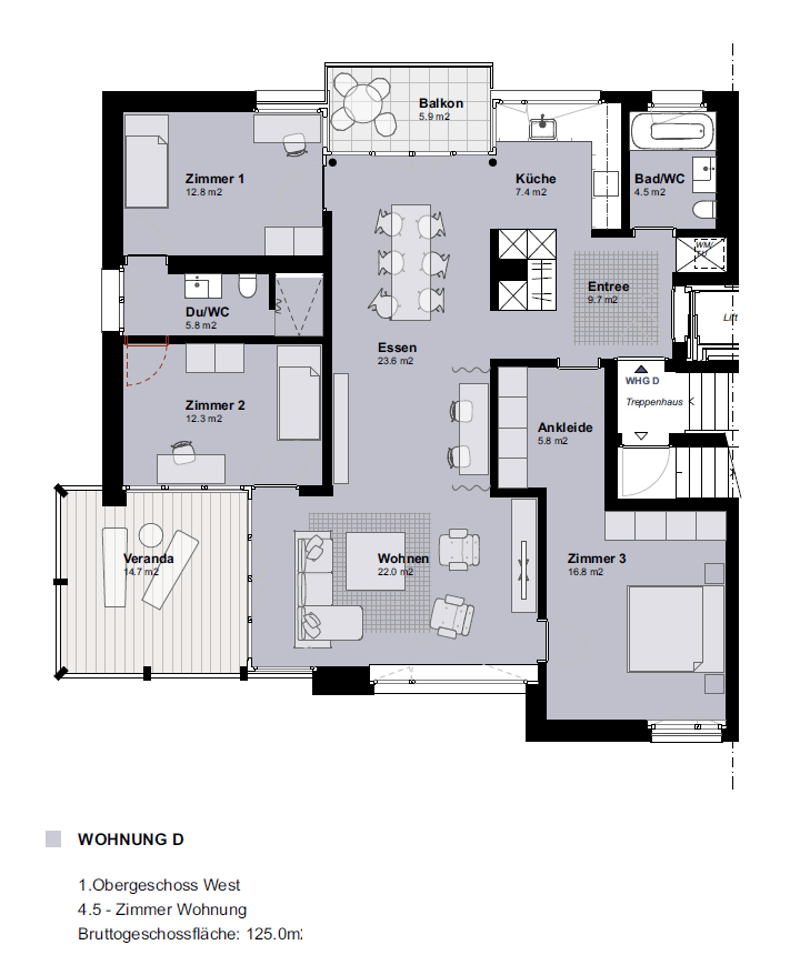 Neubau: 3.5- und 1.5-Zimmerwohnungen in modernem Mehrfamilienhaus (2)