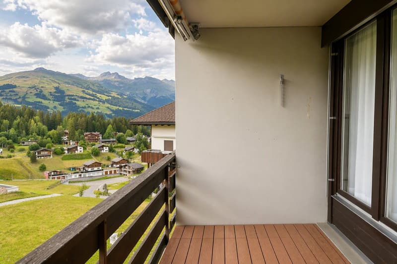 Möblierte und heimelige 1.5-Zimmerwohnung mit Balkon in Obersaxen (6)