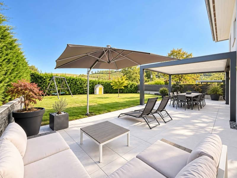 Cuarny  Villa familiale de 2019, jardin, pergola et cinéma au sous-sol (2)