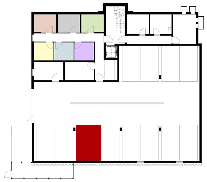 Living room, Kitchen, 3 bedrooms, 2 bathrooms, entrance hallway, storage rooms, balcony