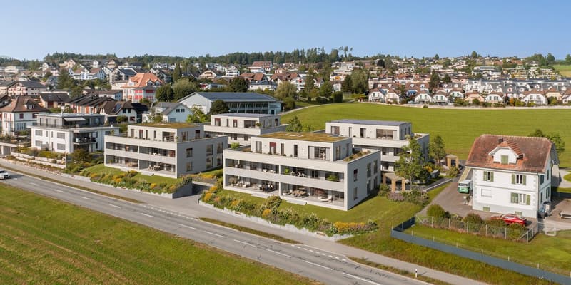 Blick auf das Neubauprojekt «Sonnenmatte»